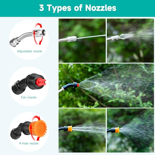 All Metal Sprayer Wand With 3 Types of Nozzles