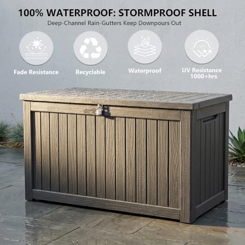 Outdoor Storage Box (Black / 270 Gallon 3.0)