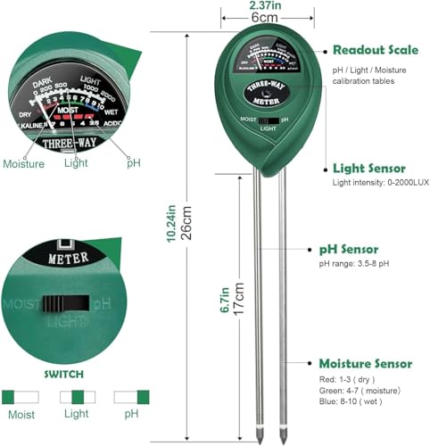 2 Pack Soil Tester