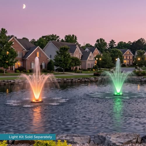 1 3 HP Floating Fountain & Aerator for Ponds and Lakes with 100 ft Cord