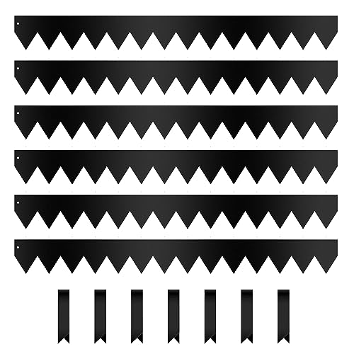 Garden 6 Pack 4.5" H. Galvanized Steel Landscape Edging w (6-Pack 4.5"x40" / Black)
