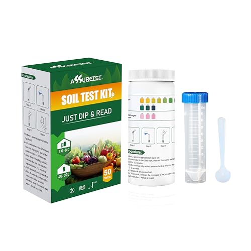 2‑in‑1 Soil pH and Nitrogen Test Strips (50 Count)