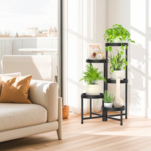 5 Tier Folding Plant Stand Indoor Outdoor