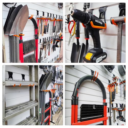 Slatwall Hooks 10 Pack Heavy Duty Multi Sizes (Orange / 10)