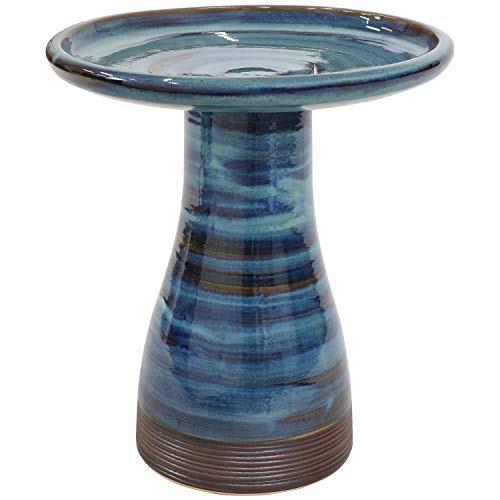 Sunnydaze Ceramic Bird Bath for Outside