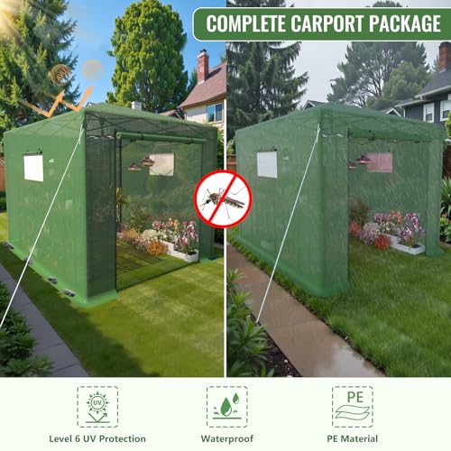 8X12 FT Pop Up Greenhouse (8X12 FT)
