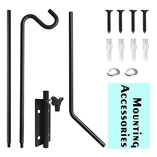 2 Packs Heavy Duty Deck Hook Wall Mounted (2 Count)