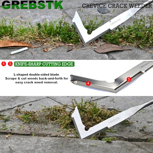 Crack Weeder Crevice Weeding Stainless Steel Sharp Lightweight Tool