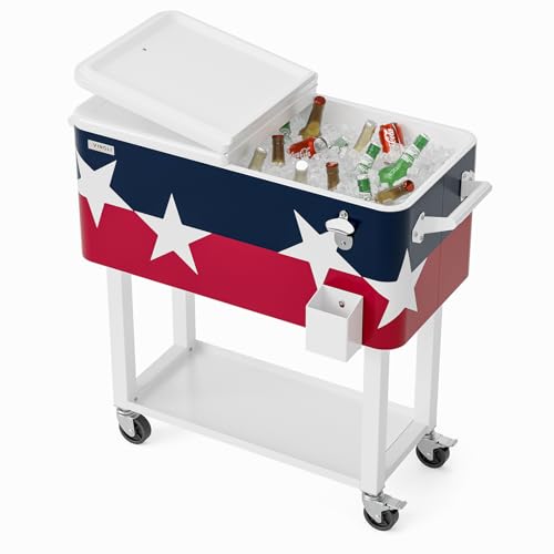 80 Quart Rolling Ice Chest