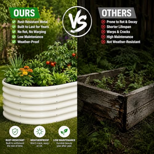 3 Pcs 4x2x1.5ft Raised Garden Bed Outdoor (3 Count)