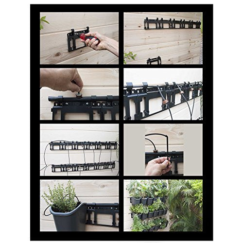 GLW08 Living Wall™ Vertical Garden Kit 8 Pots & Drip Irrigation System