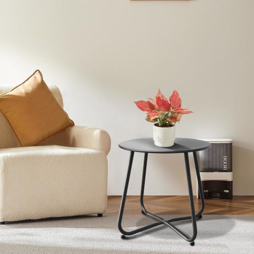 Patio Side Table (Metal Black)