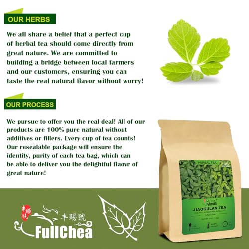 Premium Jiaogulan Loose Leaf Tea (4 Ounce)