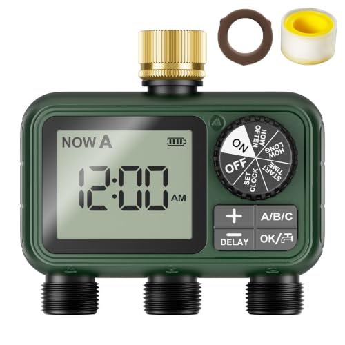 Water Timer for Outdoor Garden Hose (3 Count)