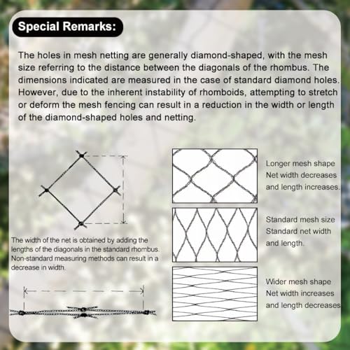 Bird Netting for Chicken Coop 100x100 Ft (100x100Ft-1")