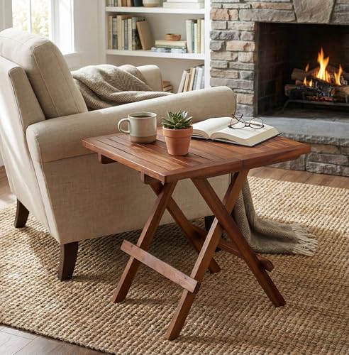 Ravinia Folding Teak Small Table