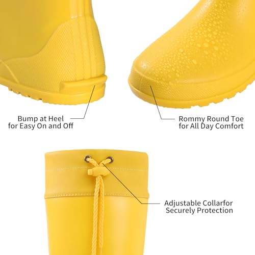 Women's Packable Tall Rain Boots Ultra Lightweight Garden Boots