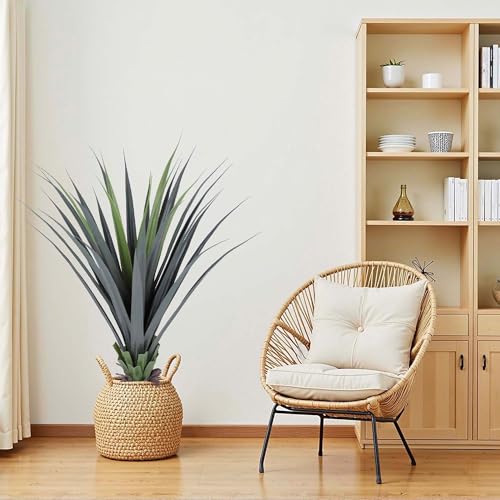 44inch Artificial Agave Plant Potted Plants Fake Agave Plant for Home Office Garden Indoor Outdoor Decoration