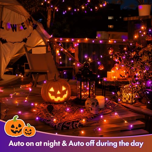 Solar Lights Purple & Orange (Purple & Orange / 2 Pack)