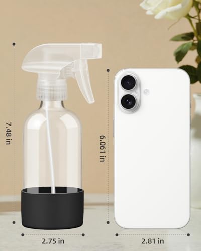 Glass Spray Bottles 8 oz (2 Count)