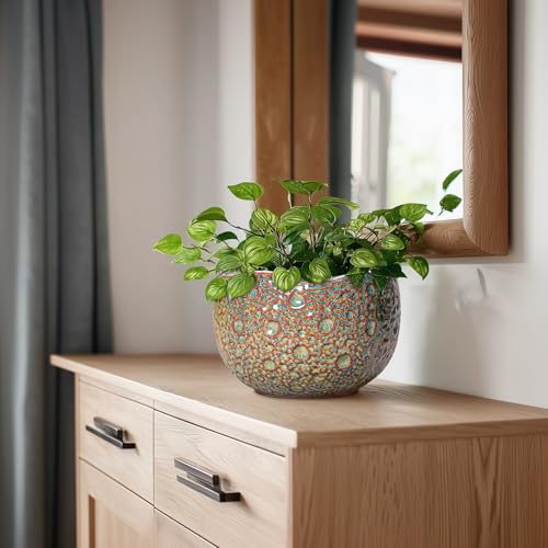 8 Inch Plant Pot (8.2 Inch / Speckled-brown)