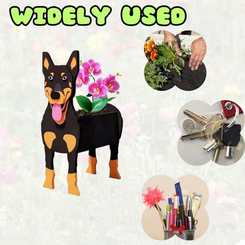 Australian Kelpie Dog Planter Pots