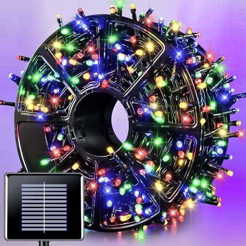 600 LED Solar Christmas Lights Outdoor (Multicolor / 600LED*1)