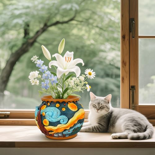 Starry Night Planters for Indoor Plants (Colour-b)