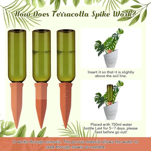 12 Sets Terracotta Watering Spikes