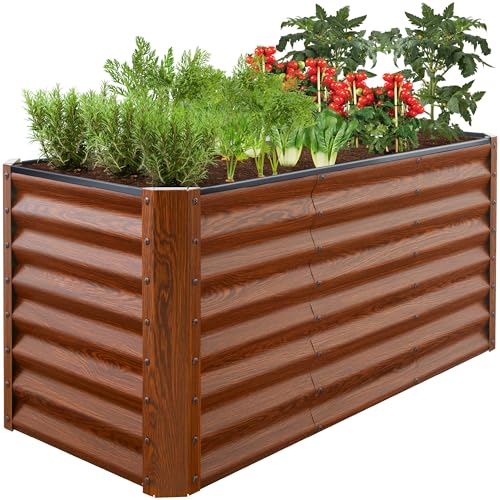 4x2x2ft Outdoor Metal Raised Garden Bed