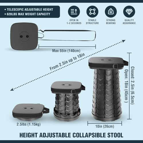Collapsible Stool for Adults