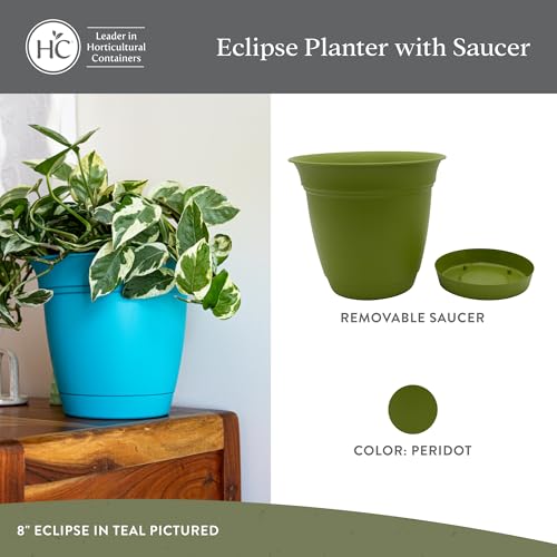 Eclipse Round Planter Pot (Peridot / 12" (Pack of 2))