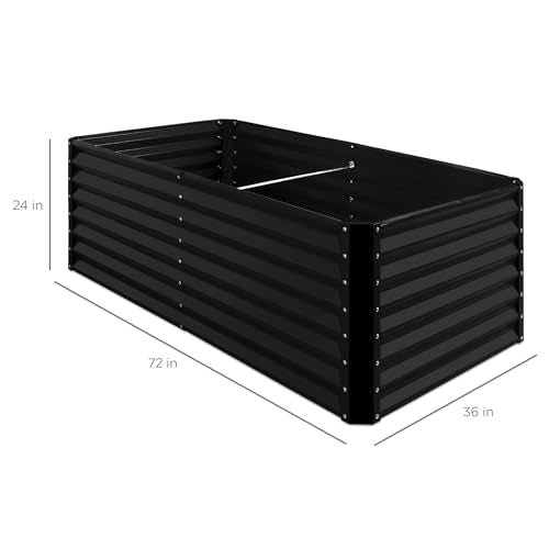 6x3x2ft Outdoor Metal Raised Garden Bed