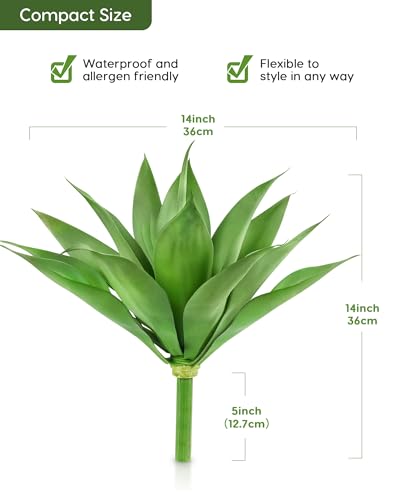 Artificial Plant Outdoor Agave (2 Count)