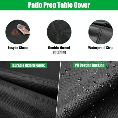 Outdoor Table Cover for 36 Inch Patio Prep Table Furniture