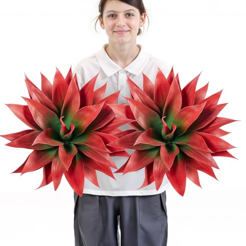 Fall Fake Agave Artificial Plant (2 Count)