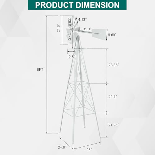Garden Windmill for Yard Decor