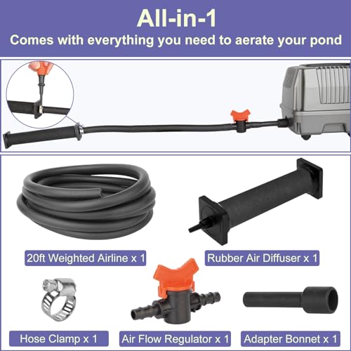 Koi Pond Aerator Pond Air Pump with Self
