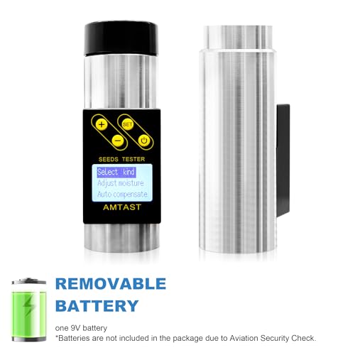 Portable Grain Moisture Meter Seed Humidity Meter for 18 Kinds Farm Crops