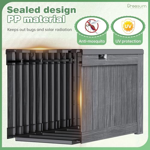 Outdoor Storage Box 120 Gallon Storage Bin with Lid for Patio Furniture