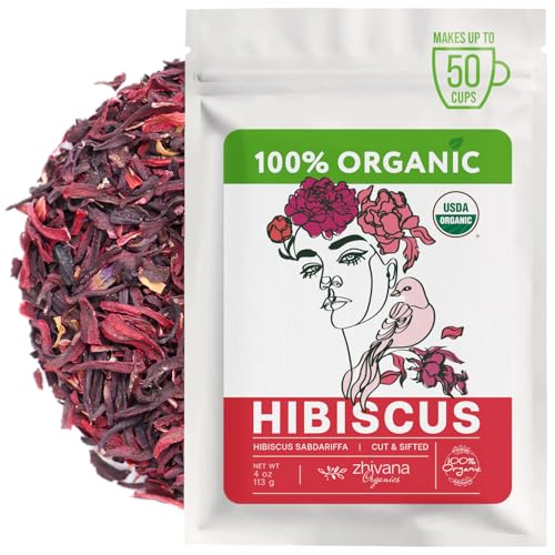 Hibiscus Tea Organic Loose Leaf (4 oz)