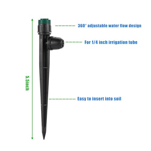 Anti Drop Drip Irrigation Emitters Sprayers for 1 (100 Count (sprayer))