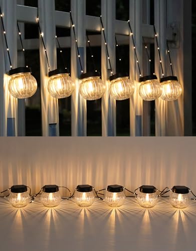 Solar Lights Outdoor Waterproof 12 (Clear / 12 Pack)