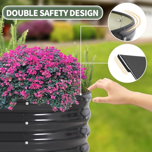 Galvanized Raised Garden Bed Outdoor (2 Count)