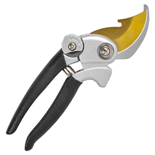 Ultra Sharp Germany Titanium Steel Pruning Shears (Black/Gold)