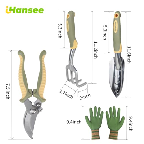 Green Garden Tools 4 (green-4pcs)