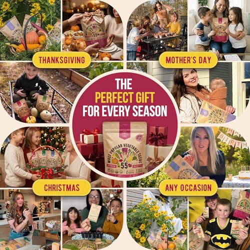 55 Vegetable Seeds Variety Pack (55 Count)
