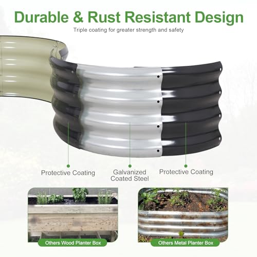 Galvanized Raised Garden Bed Outdoor