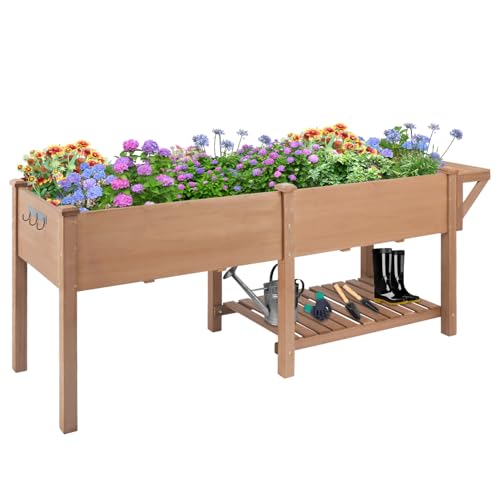 Raised Garden Bed with Legs Outdoor
