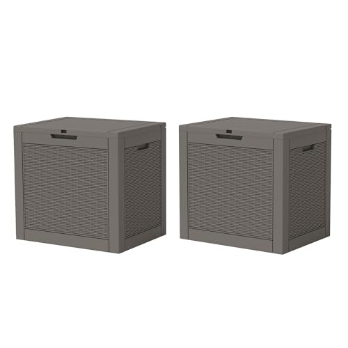 31 Gallon Outdoor Storage Box 2 Pack All